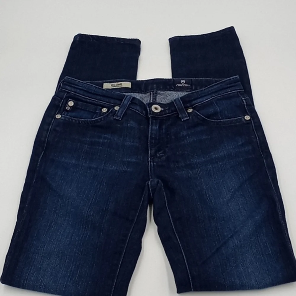 AG Adriano Goldschmied The Stilt Cigarette Leg‎ Jeans Dark Wash 24